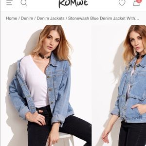 romwe jean jacket